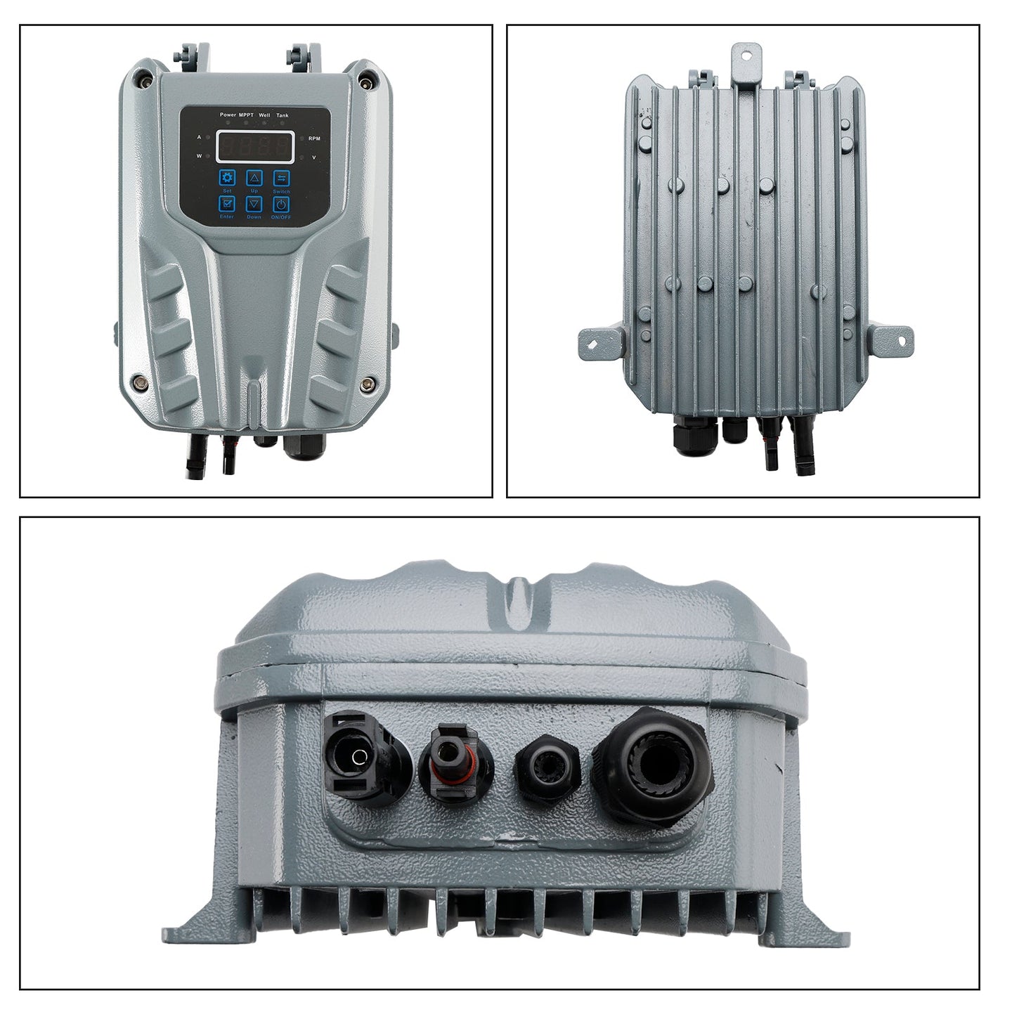 600W 48V Solar Submersible Water Pump with MPPT Controller – 3 Inch Deep Well Pump for Farm & Irrigation