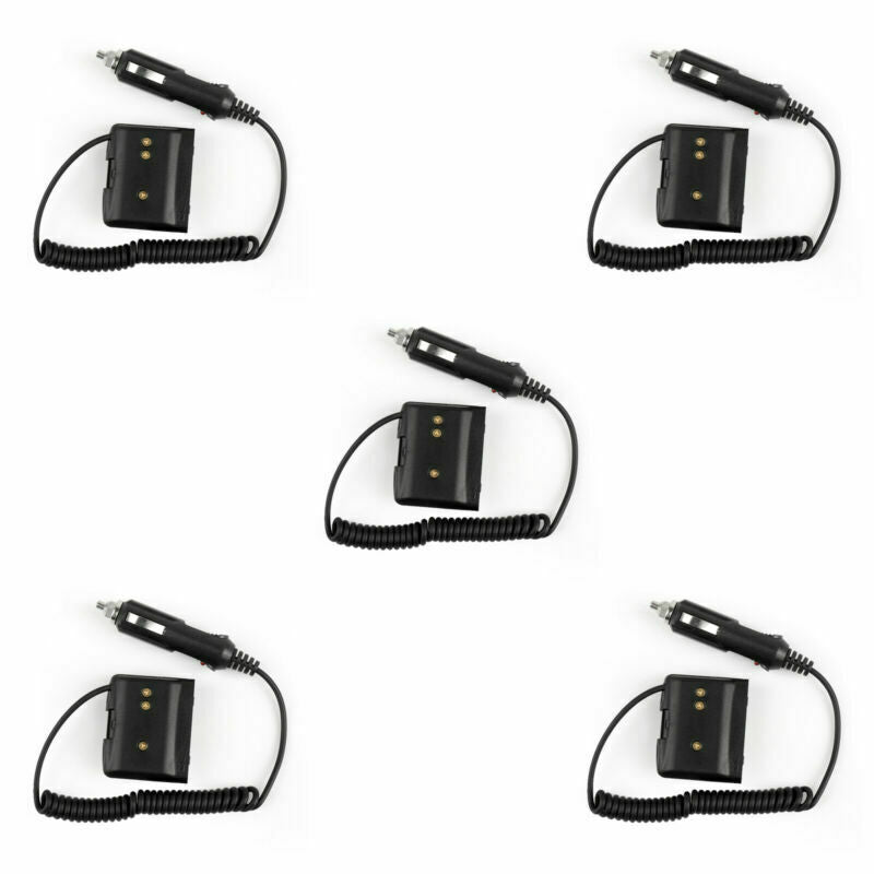 5x Radio Battery Car Charger Eliminator Adapter For Yaesu VX-7R VX-6R VX-5R