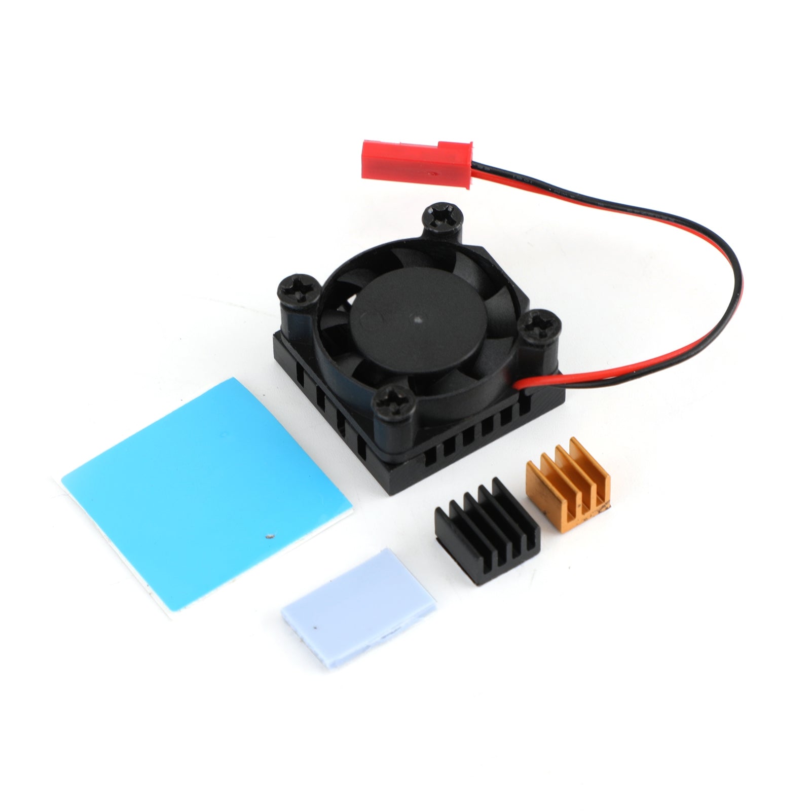 Fan Square Cooling Fan with Heatsink Cooler Kit For Raspberry Pi 4 Model B 3B+