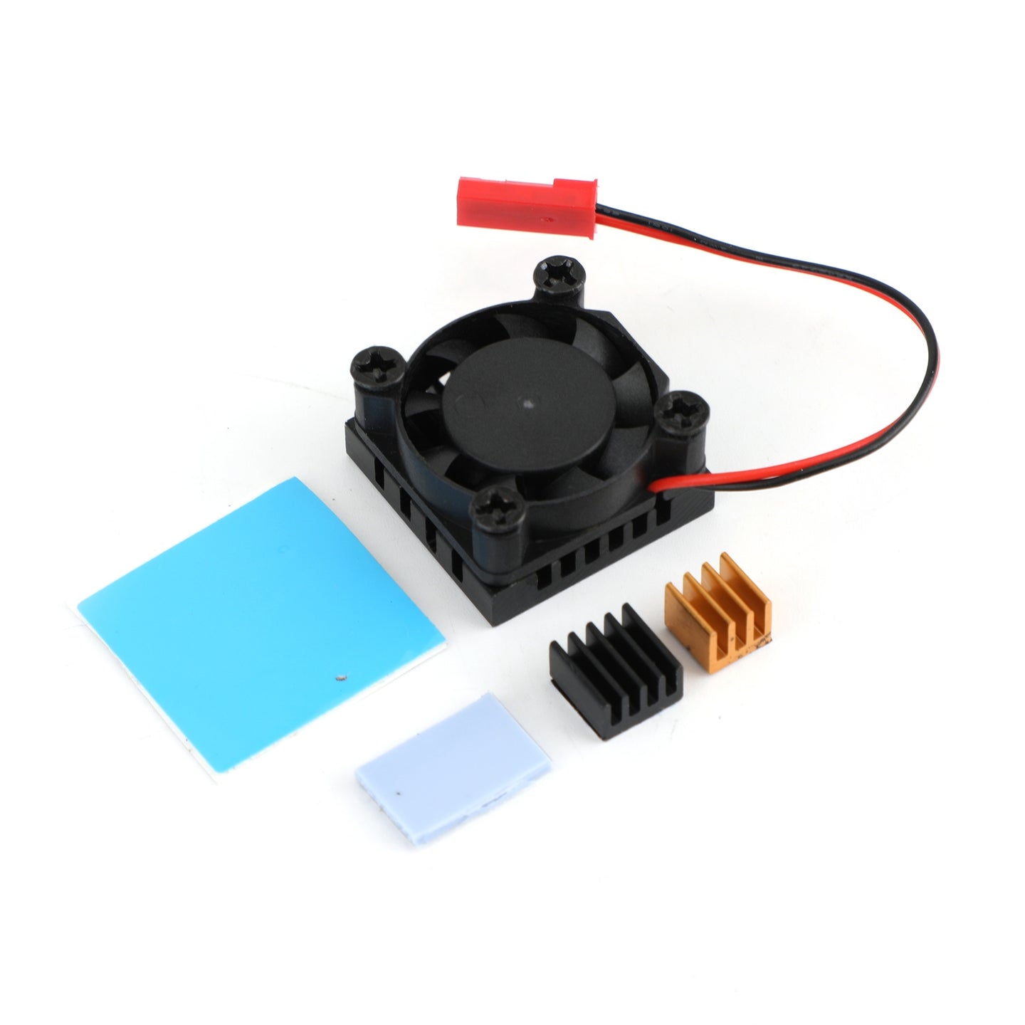 Fan Square Cooling Fan with Heatsink Cooler Kit For Raspberry Pi 4 Model B 3B+