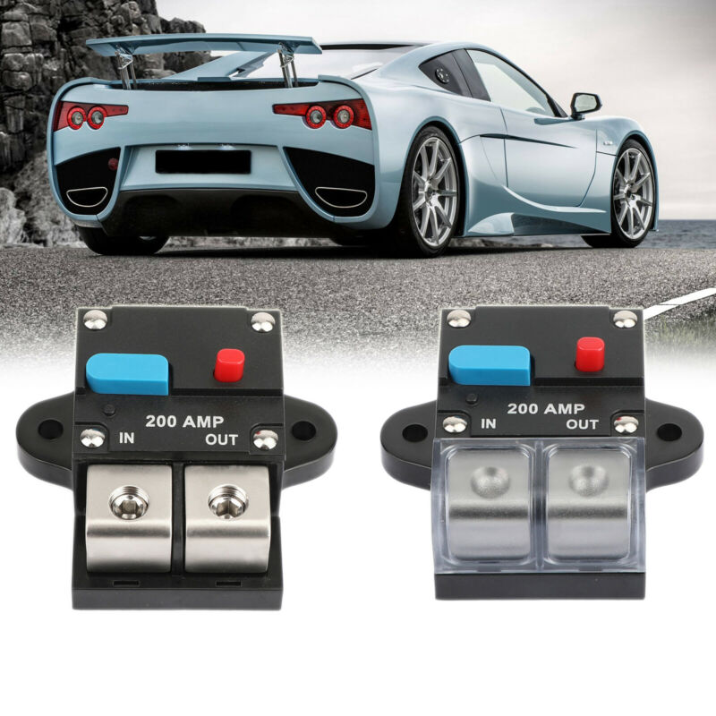 Insurance Circuit Reset Breaker Audio Block 200A Protection Car Marine Fuse