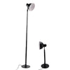 3 Colors Dimmable for Bedroom/Office-Walnut Adjustable LED Floor & Table Lamp