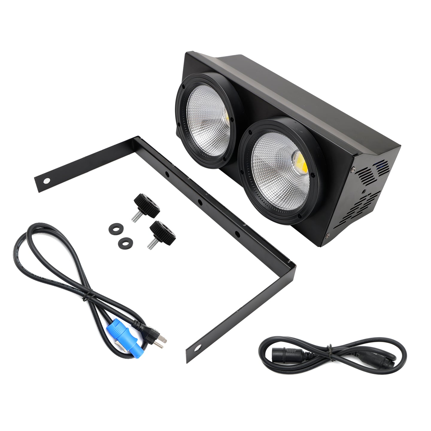 200W COB LED Par Light DMX Stage Lighting Warm Cool White Audience Blinder for DJ Disco Party Event Show