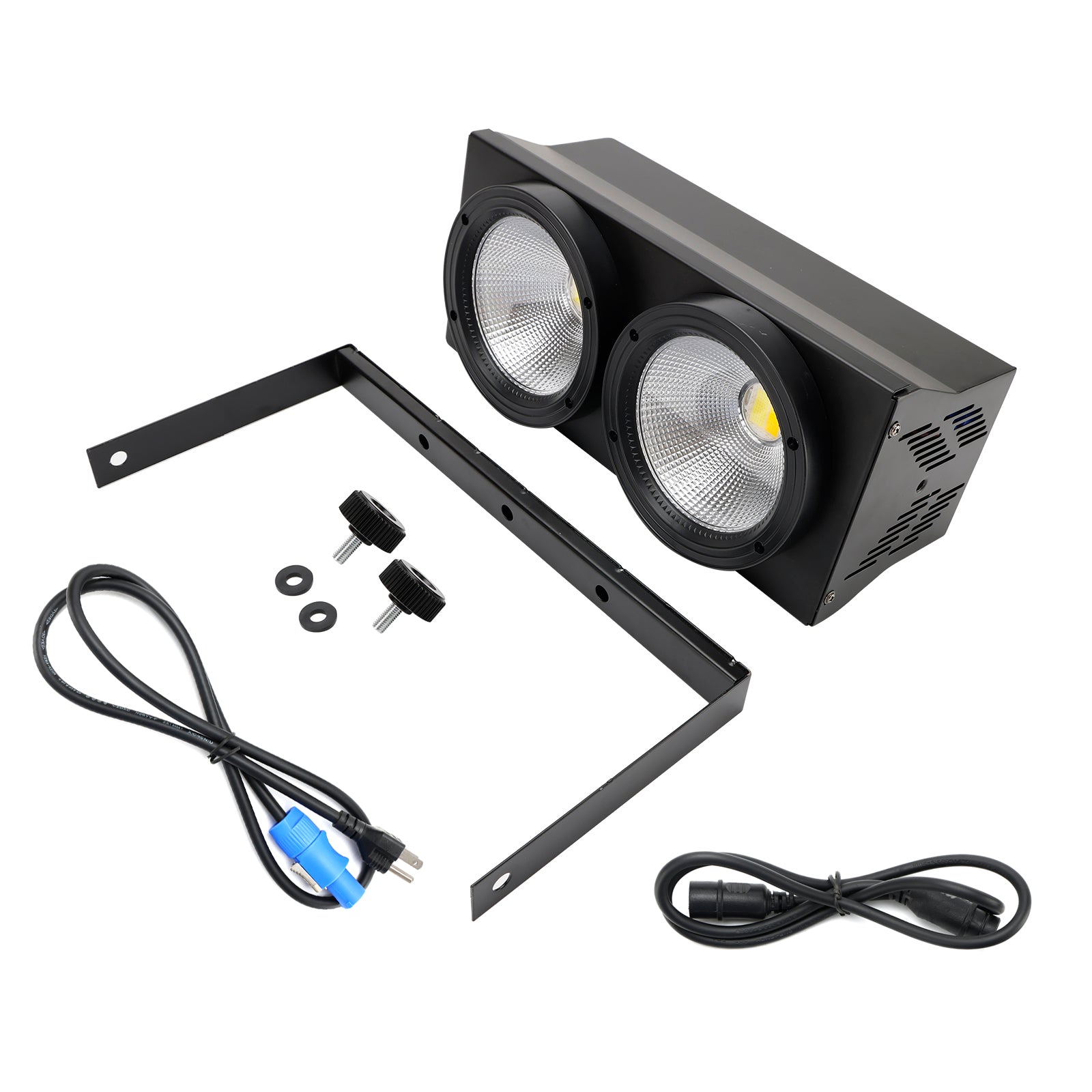 200W COB LED Par Light DMX Stage Lighting Warm Cool White Audience Blinder for DJ Disco Party Event Show