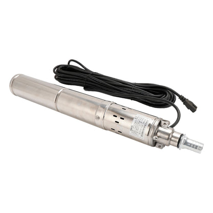 3" 24V 350W MPPT Screw Solar Bore Pump Submersible Deep Well Hole Steel