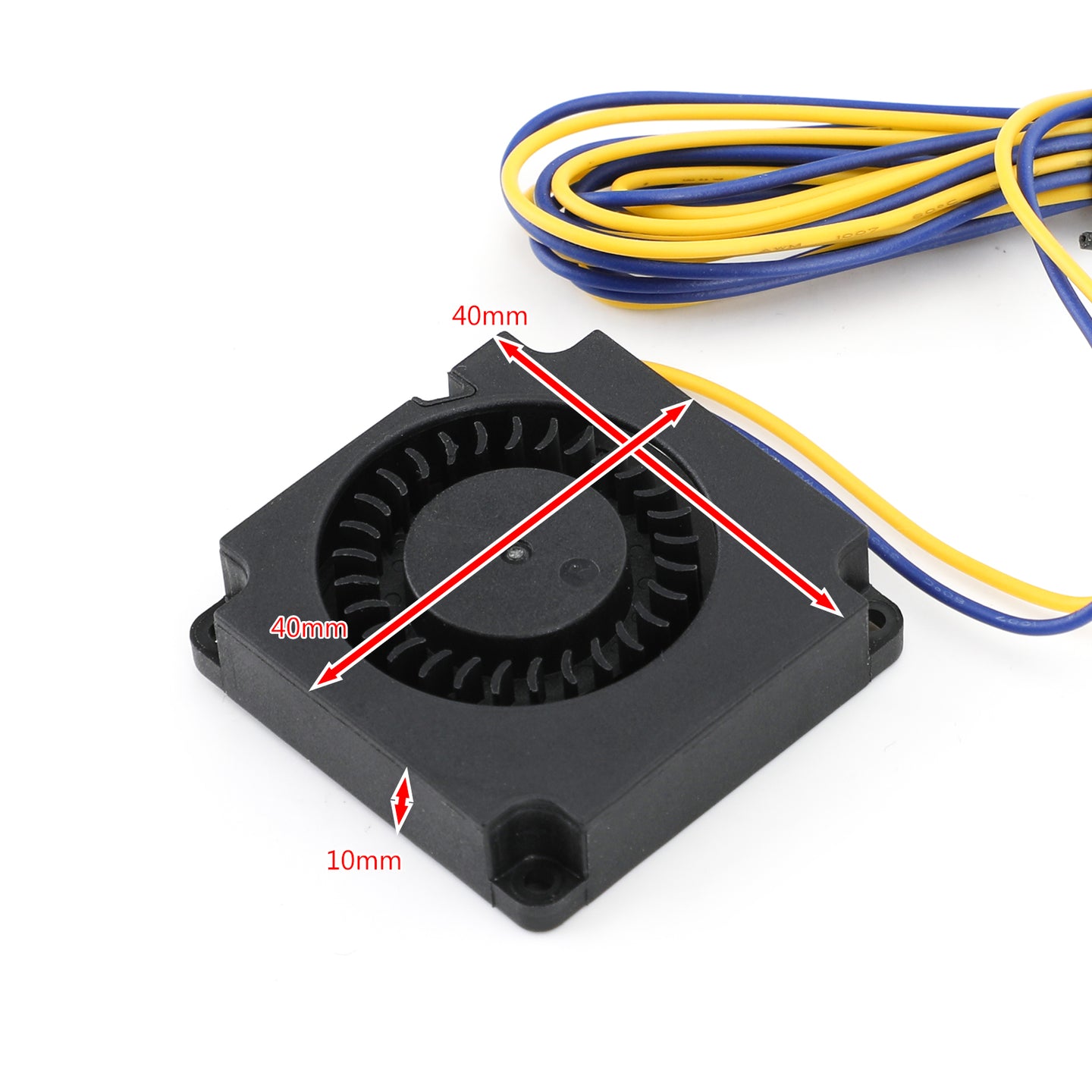 DC 12V 40MMx40MMx10MM Brushless Radial Fan For 3D Printer Hotend Extruder CR-10