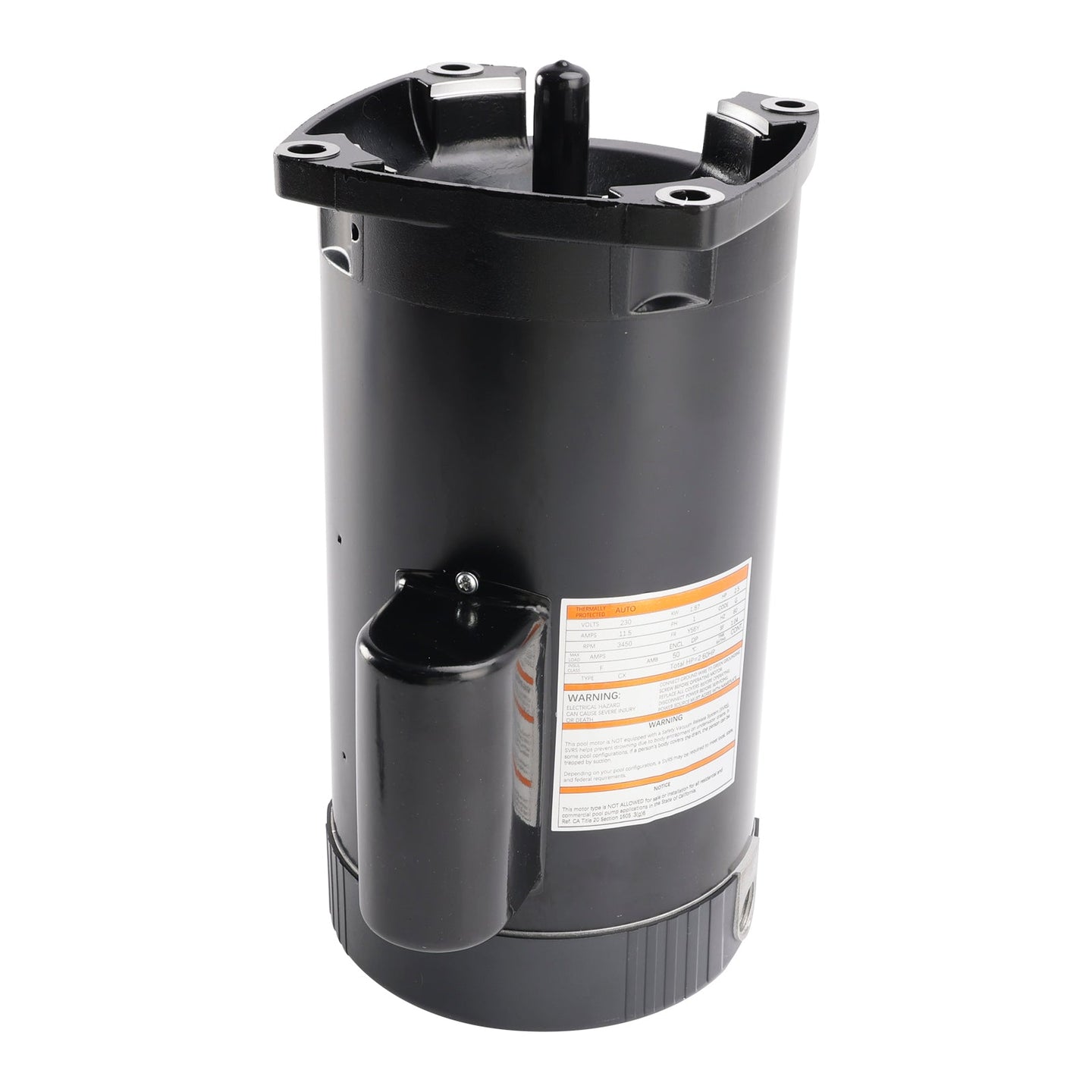 B2840 B840 2.5 HP Pool Pump Motor 230V Square Flange 56Y Frame – Replacement Swimming Pool Motor