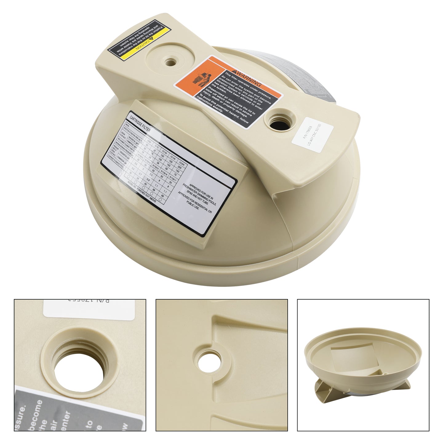 Filter Cover Lid 178553 For Pentair Clean & Clear 50 100 Predator 100
