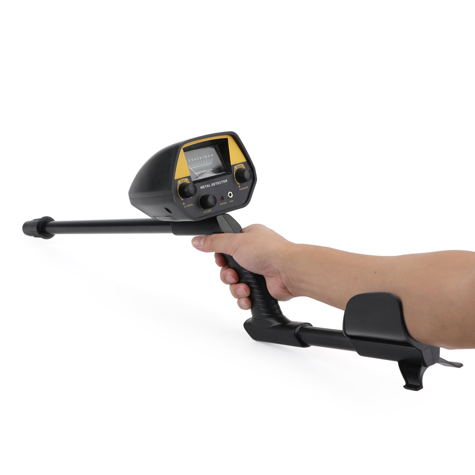 3 in 1 Deep Sensitive Big Coil Metal Detector + Shovel + Headphone