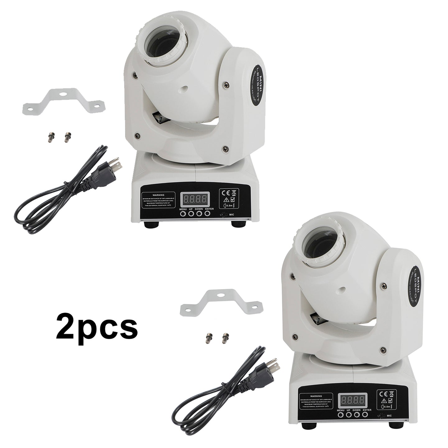 2Pcs Moving Head 120W 8Gobo Stage Lighting RGBW LED DJ DMX Beam Bar Party Light