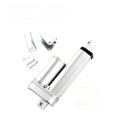 4"/100mm Heavy Duty Linear Actuator Snow Blower 12V Stroke 1500N Max Lift