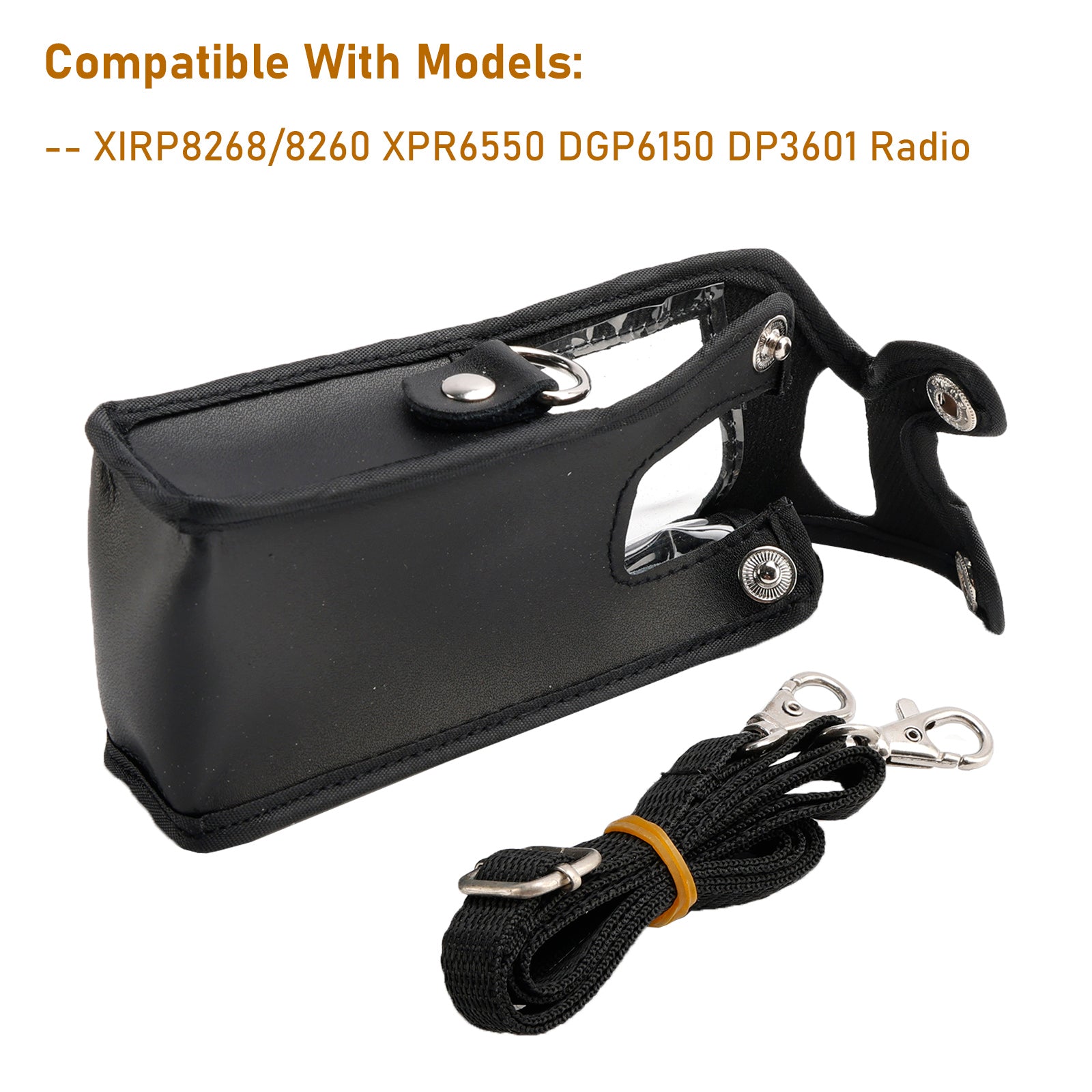 P8268 Radio PU Leather Case Protective Cover For XIRP8260 XPR6550 DGP6150 DP3601
