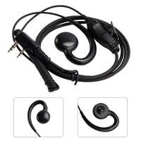 K-018 Small PTT-B6 Curve Hook Earhook Headset For TK-208 TH-D7 RPU416A KG-UVD1