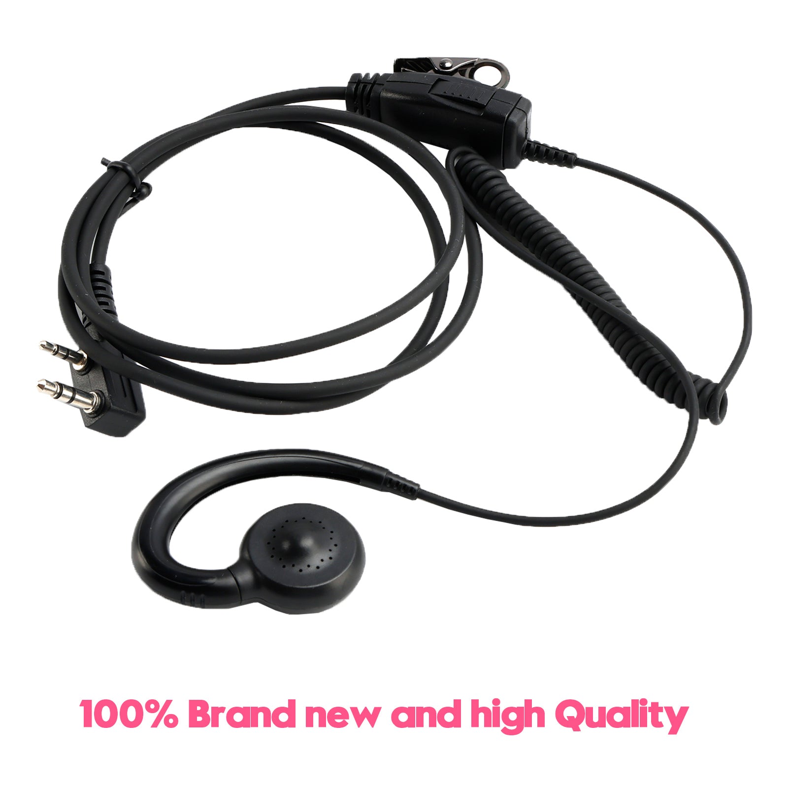 K-018 Small PTT-B6 Curve Hook Earhook Headset For TK-208 TH-D7 RPU416A KG-UVD1