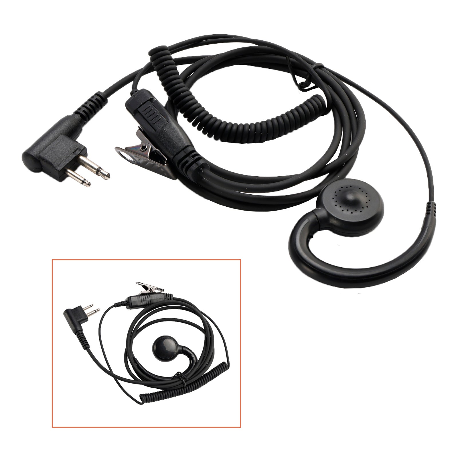 M-018 Small PTT-B6 Curve Hook Earhook Headset For GP2000 CP88 SP10 PRO1150 P040