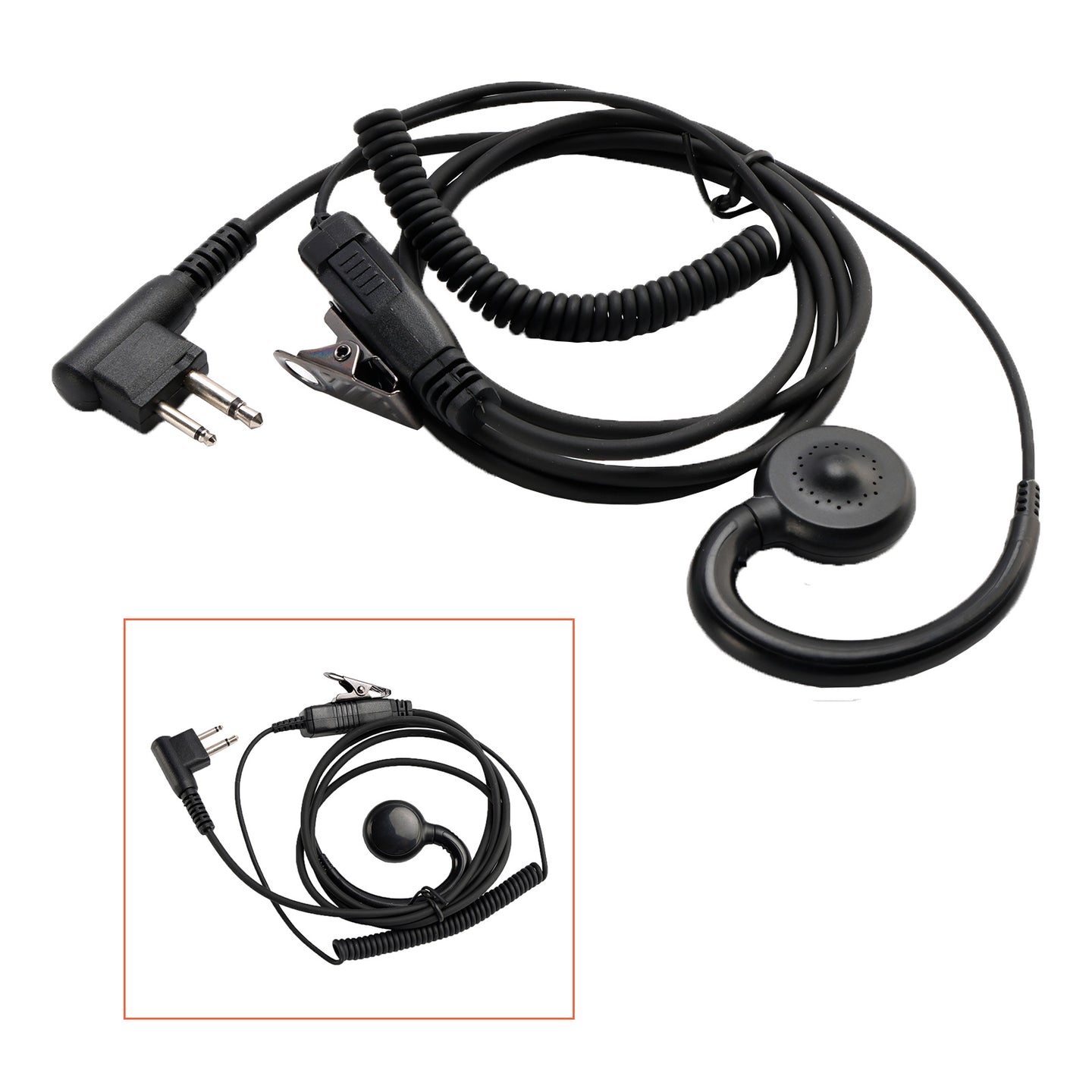 M-018 Small PTT-B6 Curve Hook Earhook Headset For GP2000 CP88 SP10 PRO1150 P040