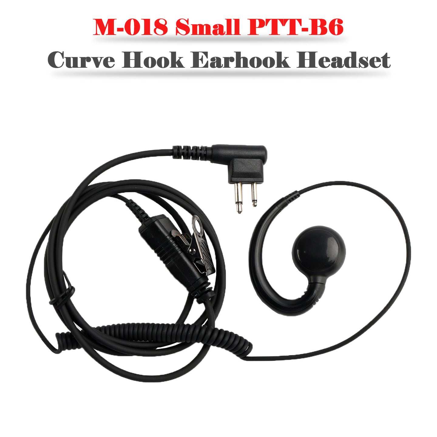 M-018 Small PTT-B6 Curve Hook Earhook Headset For GP2000 CP88 SP10 PRO1150 P040
