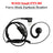 M-018 Small PTT-B6 Curve Hook Earhook Headset For GP2000 CP88 SP10 PRO1150 P040