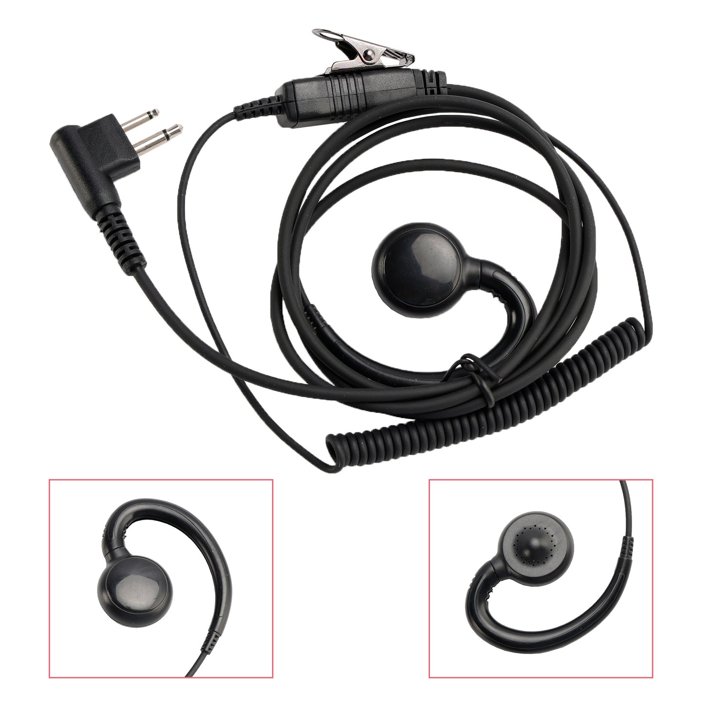 M-018 Small PTT-B6 Curve Hook Earhook Headset For GP2000 CP88 SP10 PRO1150 P040
