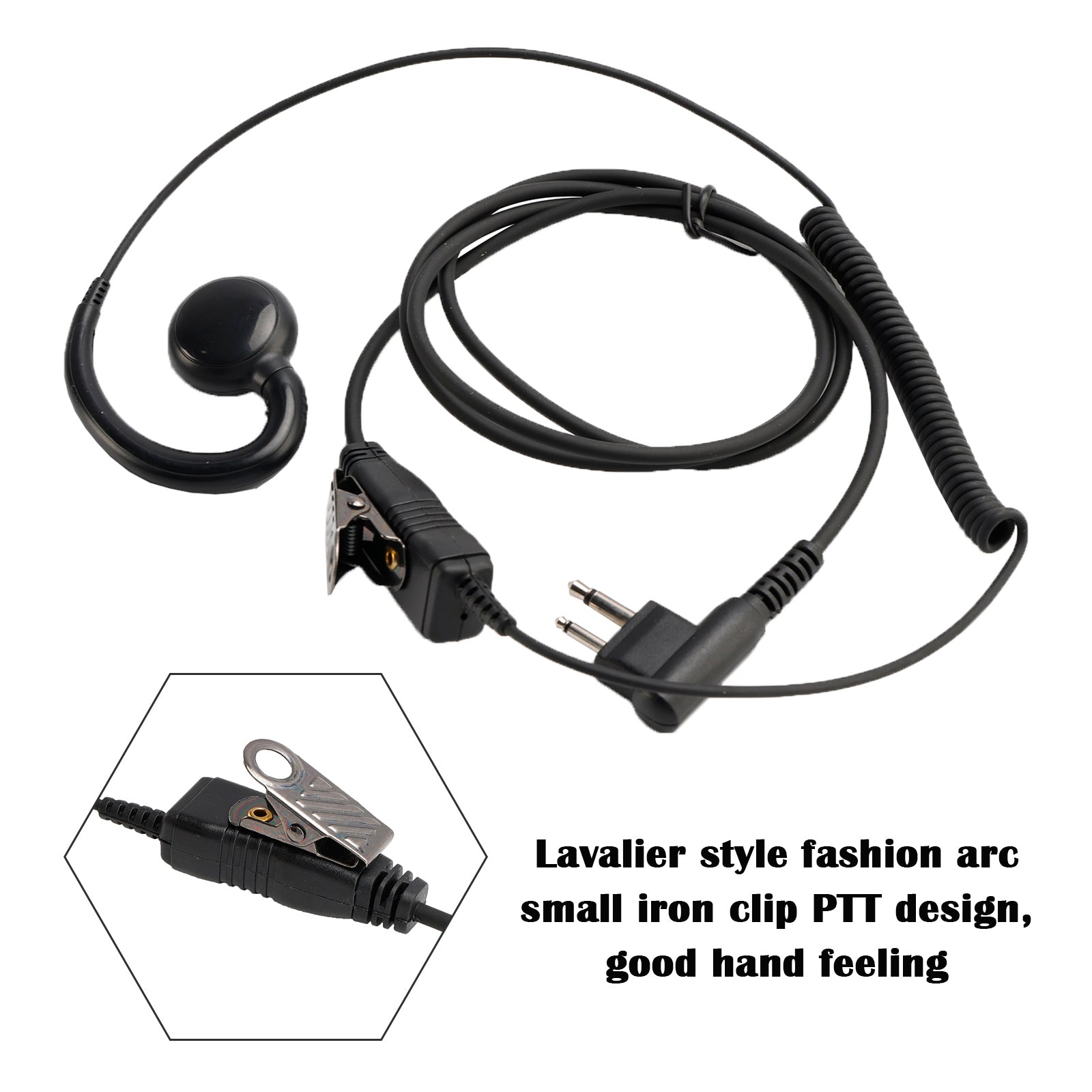 M-018 Small PTT-B6 Curve Hook Earhook Headset For GP2000 CP88 SP10 PRO1150 P040
