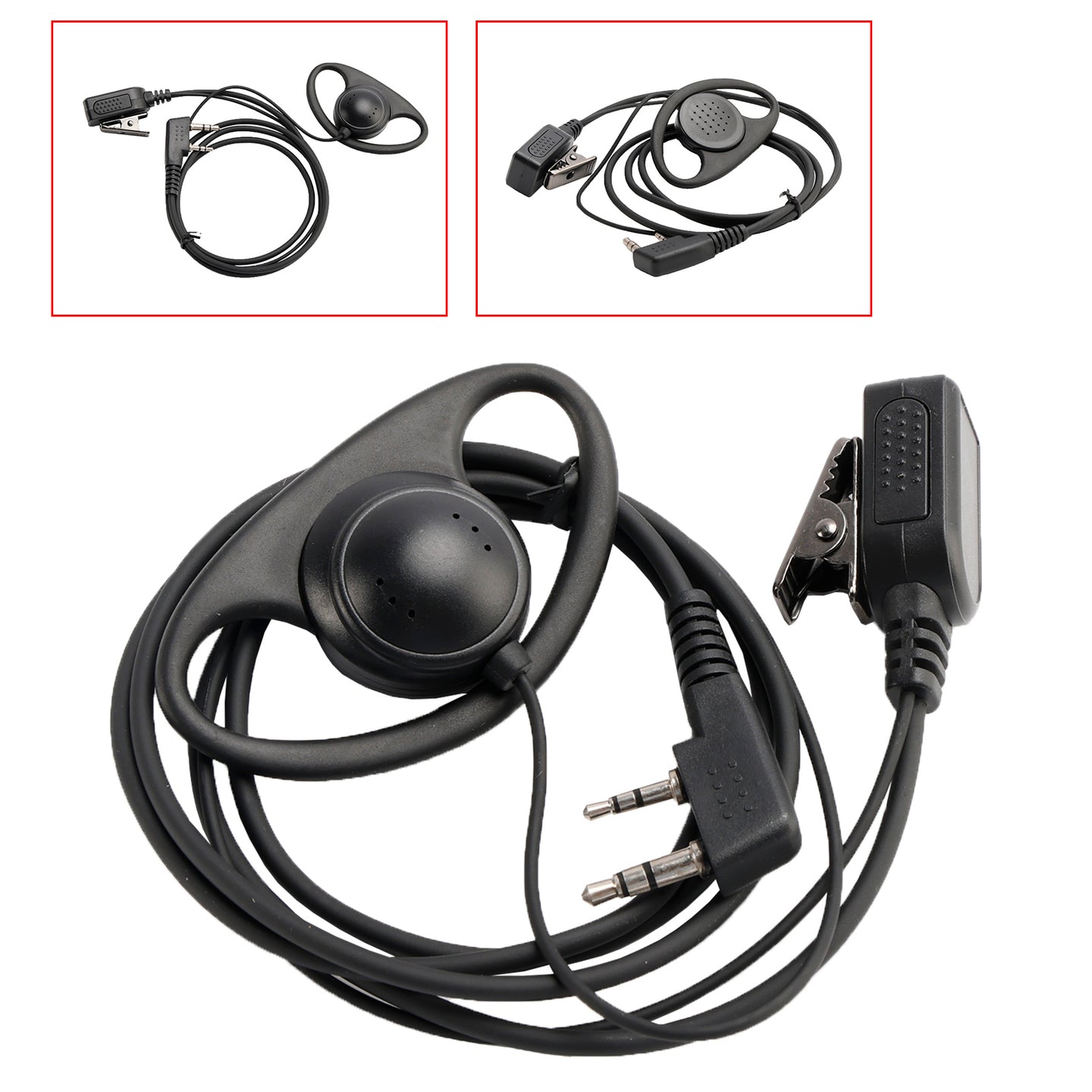 K-326-D Earhook Headset For TK-208 TH-D7 RPU416A KG-UVD1 TG-K4AT PX-777 UV-5RA