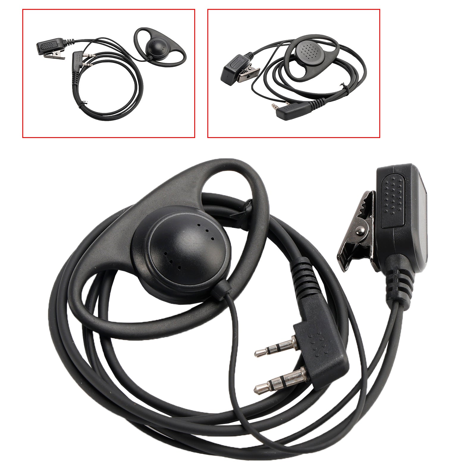 K-326-D Earhook Headset For TK-208 TH-D7 RPU416A KG-UVD1 TG-K4AT PX-777 UV-5RA