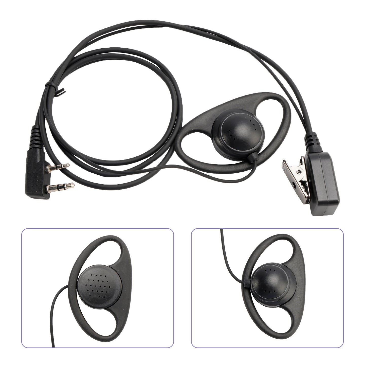 K-326-D Earhook Headset For TK-208 TH-D7 RPU416A KG-UVD1 TG-K4AT PX-777 UV-5RA