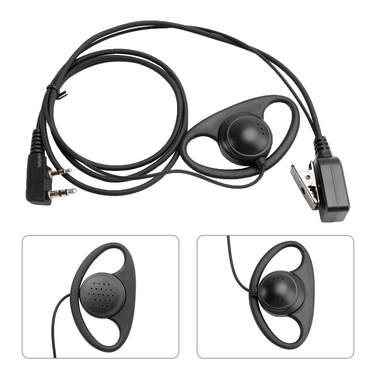 K-326-D Earhook Headset For TK-208 TH-D7 RPU416A KG-UVD1 TG-K4AT PX-777 UV-5RA