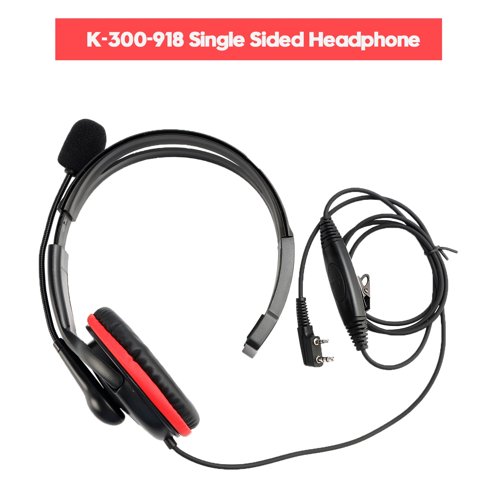 K-300-918 Single Sided Headphone For TK-208 TH-D7 RPU416A KG-UVD1 TG-K4AT PX-777