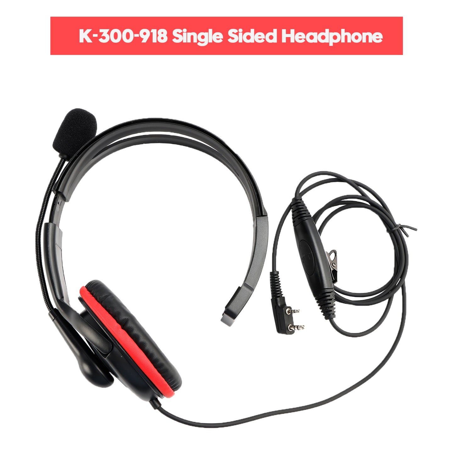 K-300-918 Single Sided Headphone For TK-208 TH-D7 RPU416A KG-UVD1 TG-K4AT PX-777