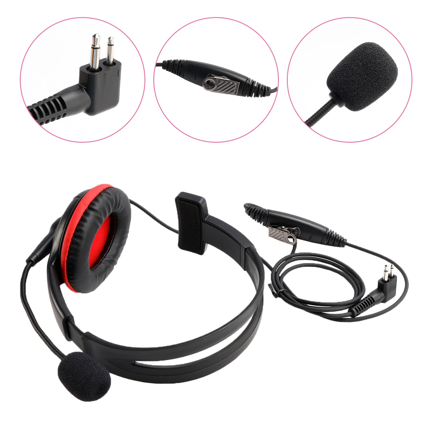 M-300-918 Single Sided Headphone For GP2000 CP88 SP10 PRO1150 P040 MAG ONE A6