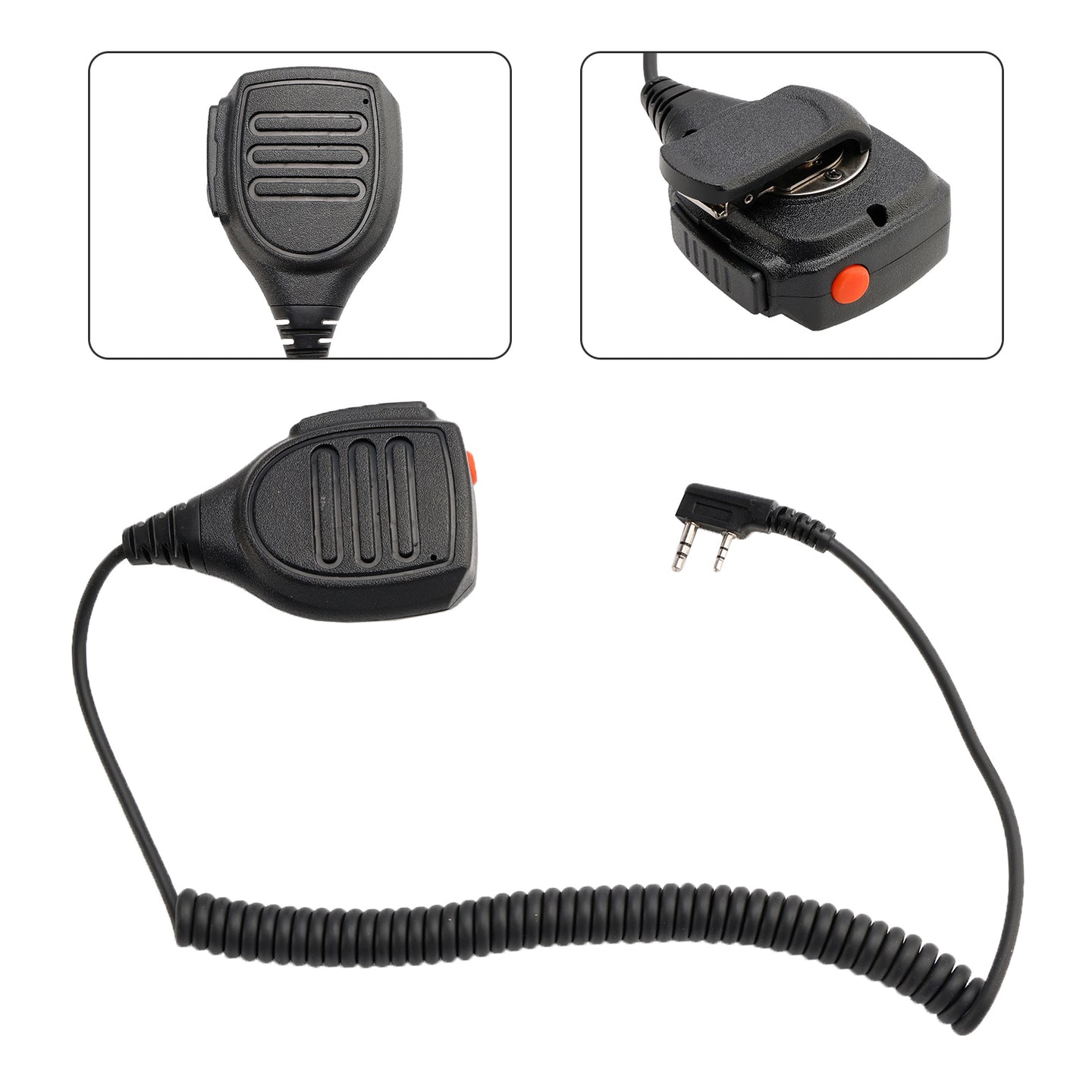 K-SM1602 Dual PTT Microphone Speaker for TK-208 TH-D7 RPU416A KG-UVD1 TG-K4AT