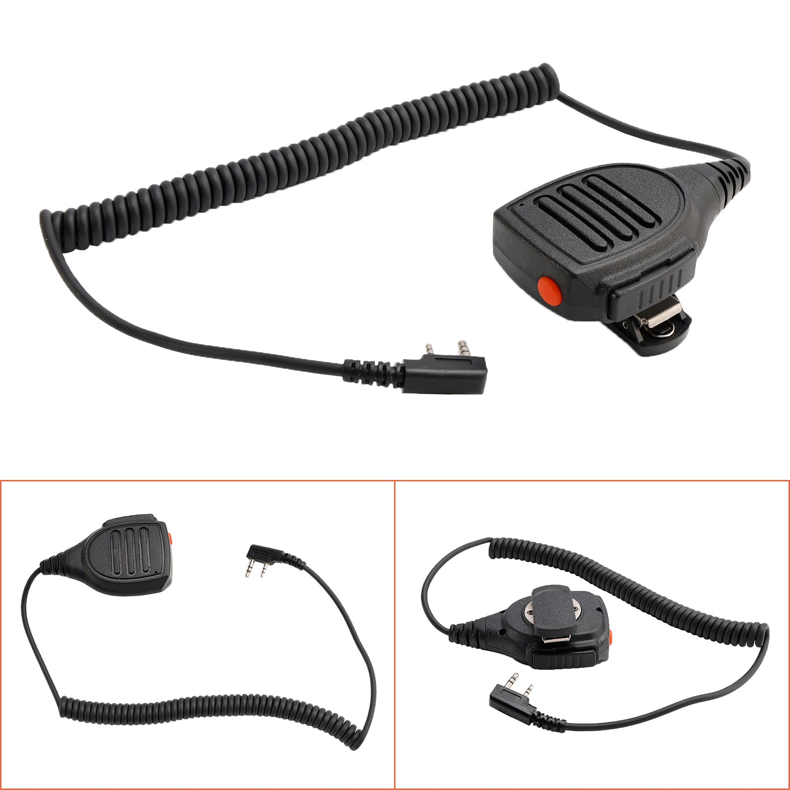 K-SM1602 Dual PTT Microphone Speaker for TK-208 TH-D7 RPU416A KG-UVD1 TG-K4AT