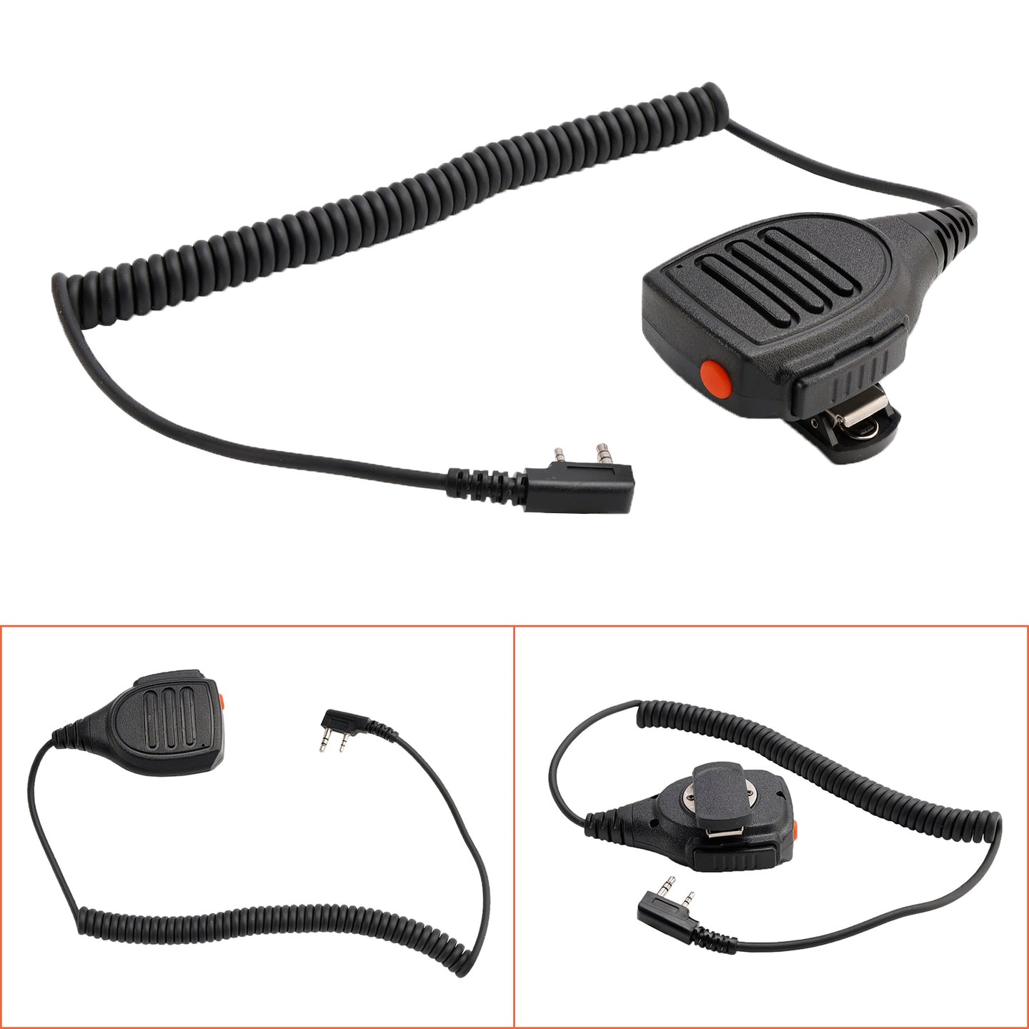 K-SM1602 Dual PTT Microphone Speaker for TK-208 TH-D7 RPU416A KG-UVD1 TG-K4AT