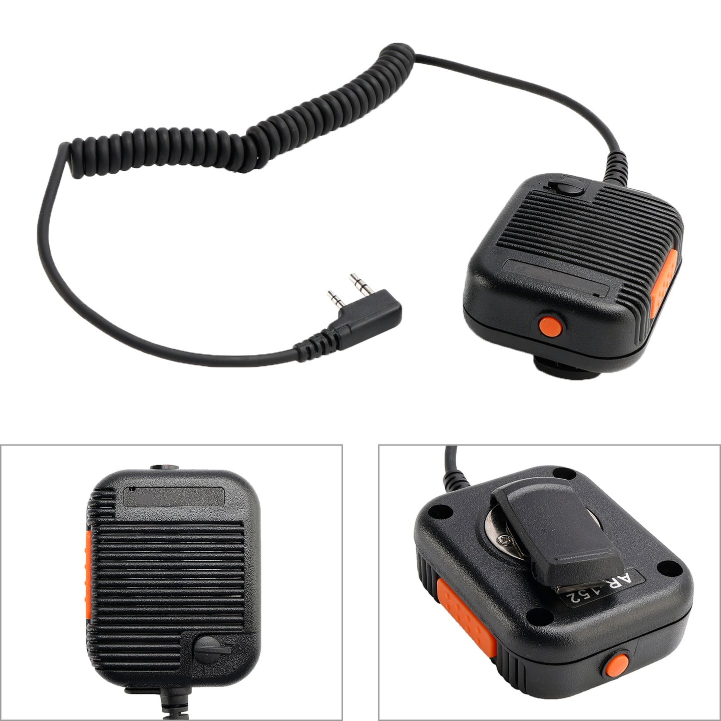 AR-152 Microphone Speaker for TK-208 TH-D7 RPU416A KG669 TG-K4AT PX-777 Black