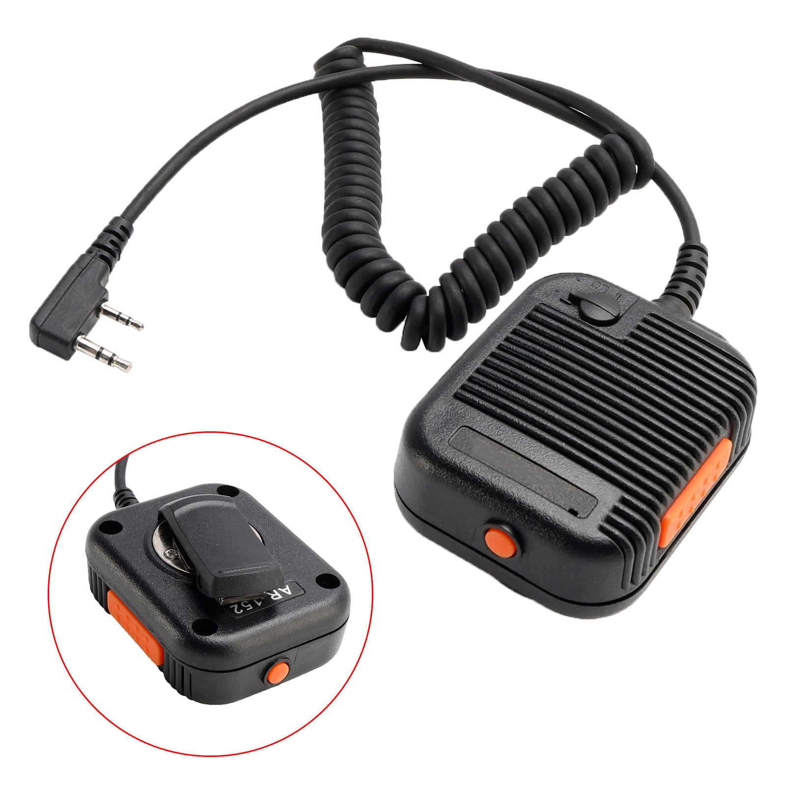 AR-152 Microphone Speaker for TK-208 TH-D7 RPU416A KG669 TG-K4AT PX-777 Black