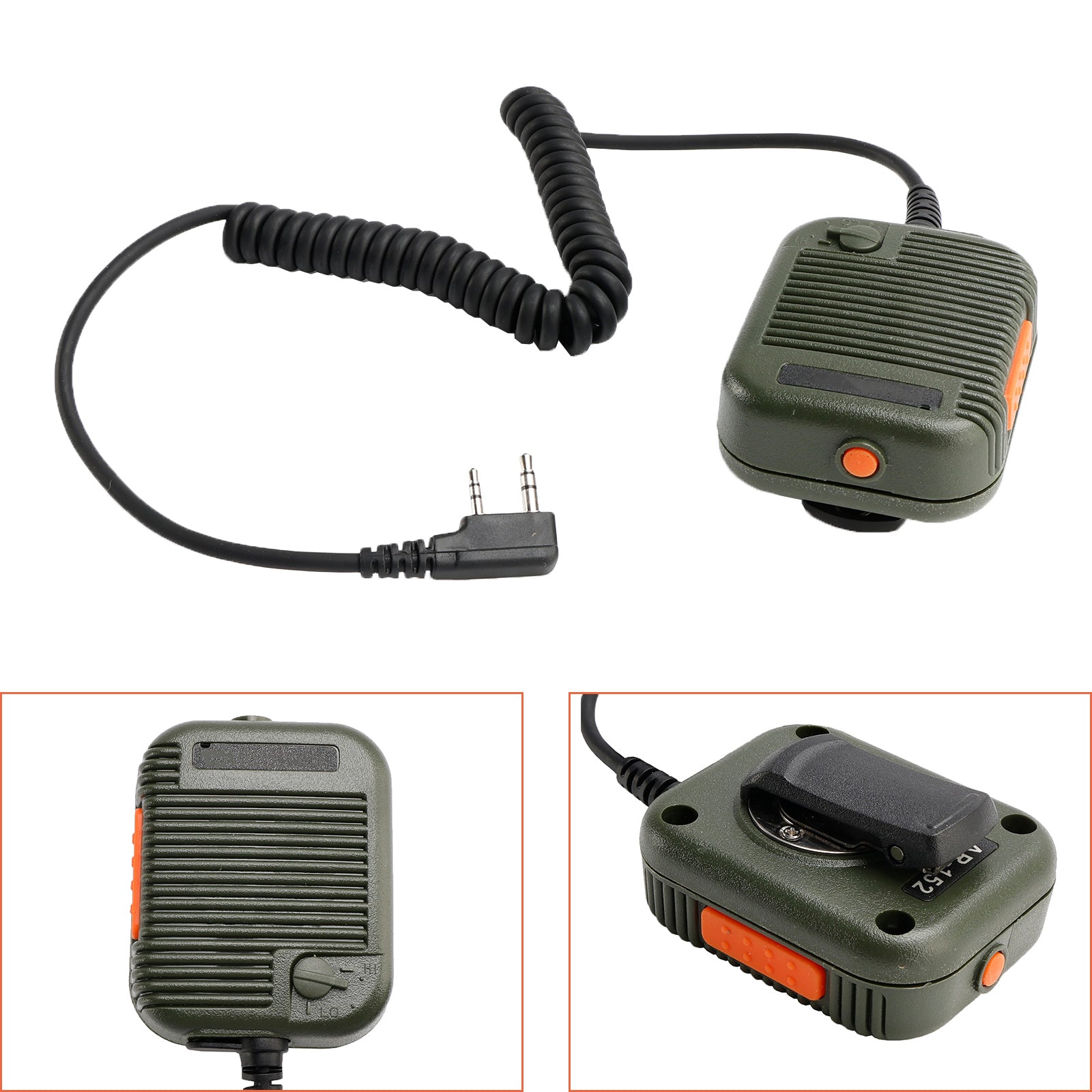 AR-152 Microphone Speaker for TK-208 TH-D7 RPU416A KG669 TG-K4AT PX-777 Green