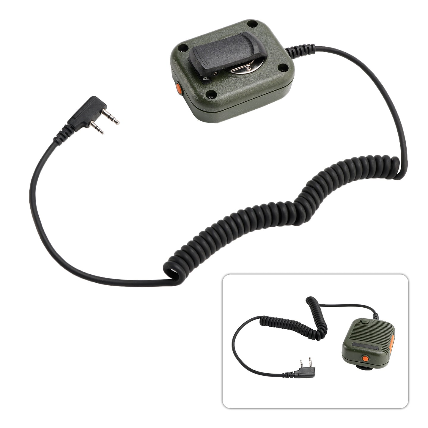 AR-152 Microphone Speaker for TK-208 TH-D7 RPU416A KG669 TG-K4AT PX-777 Green