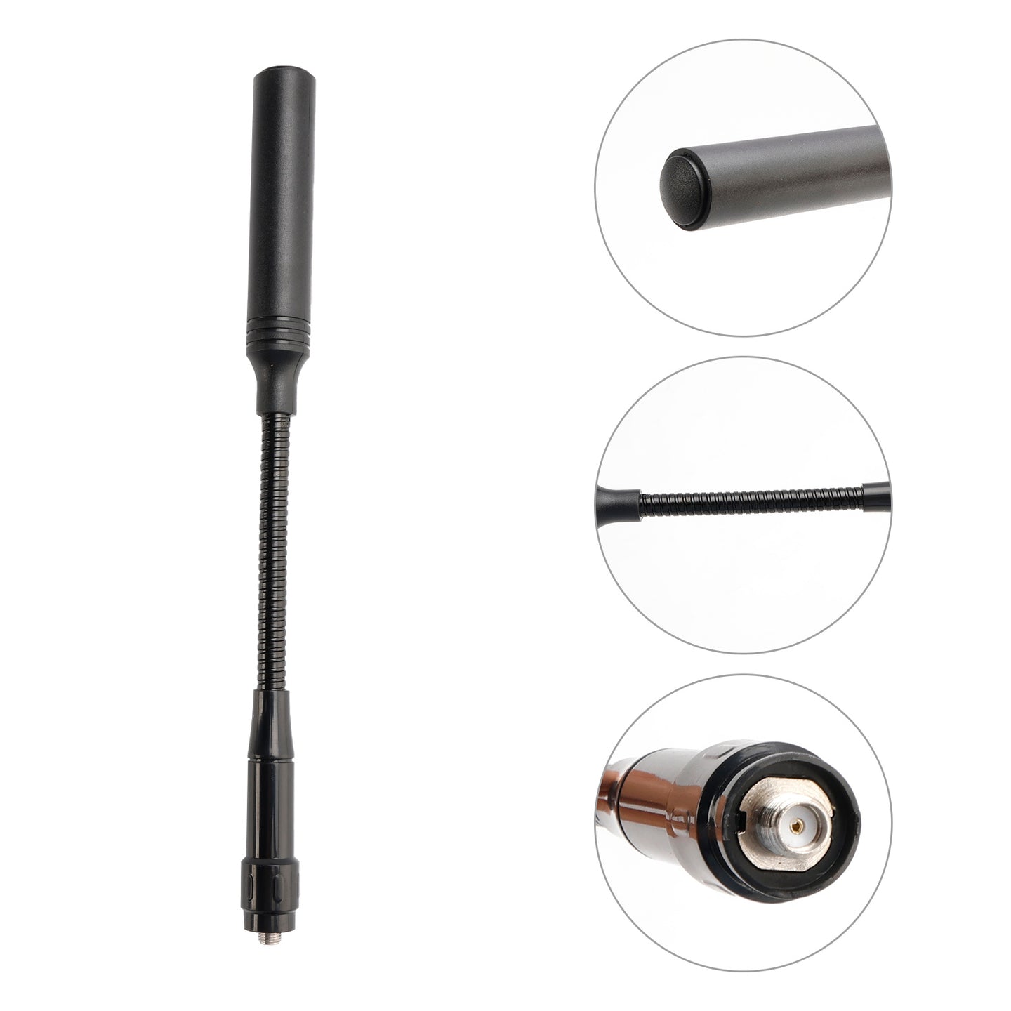22CM Radio Gooseneck Antenna Gain CS Tactical Antenna for TK-360 UV-K5 UV5R UV9R
