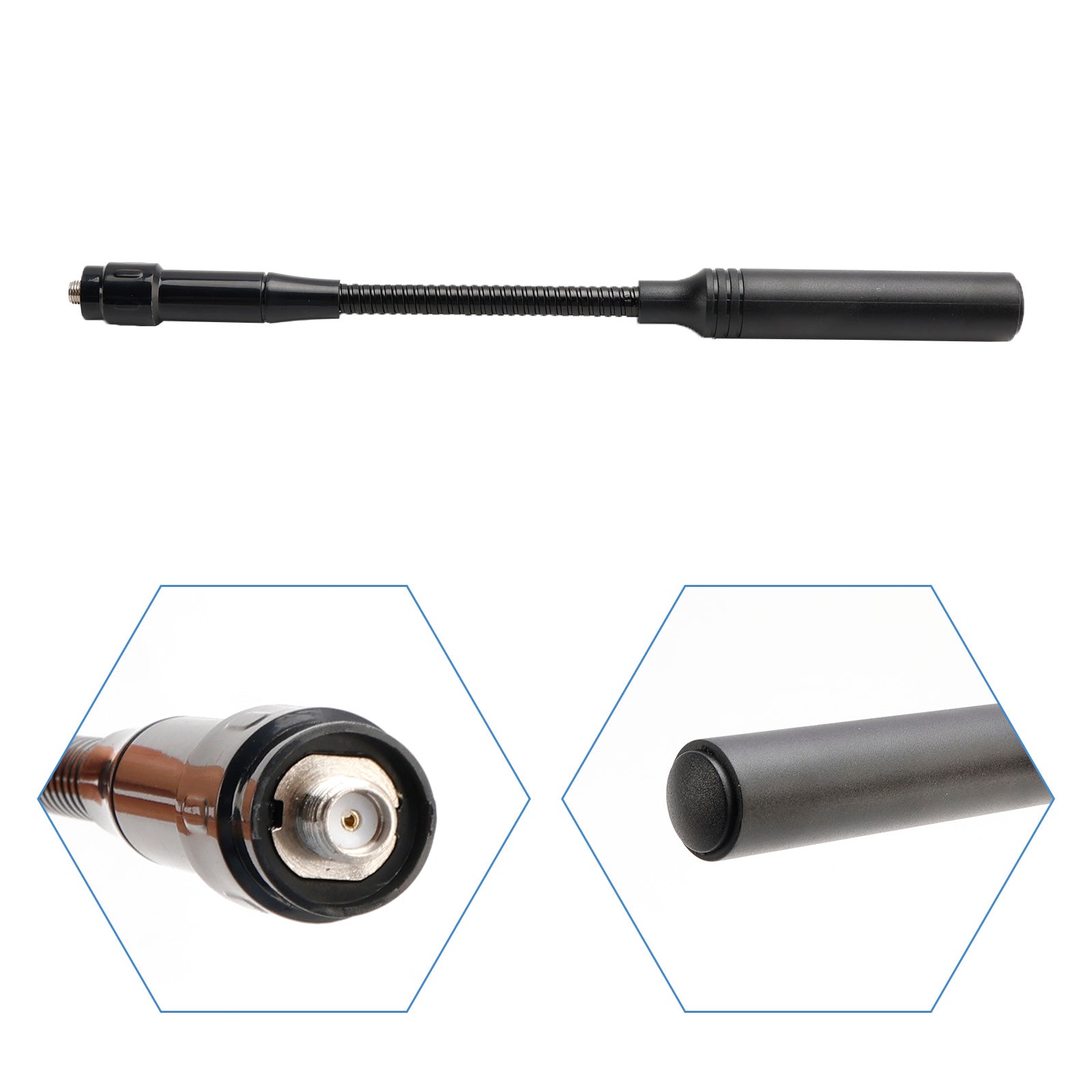 22CM Radio Gooseneck Antenna Gain CS Tactical Antenna for TK-360 UV-K5 UV5R UV9R
