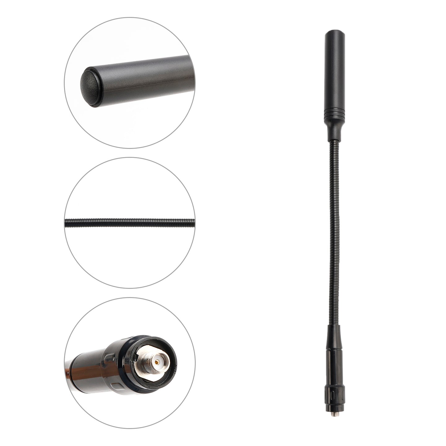 30CM Radio Gooseneck Antenna Gain CS Tactical Antenna for TK-360 UV-K5 UV5R UV9R