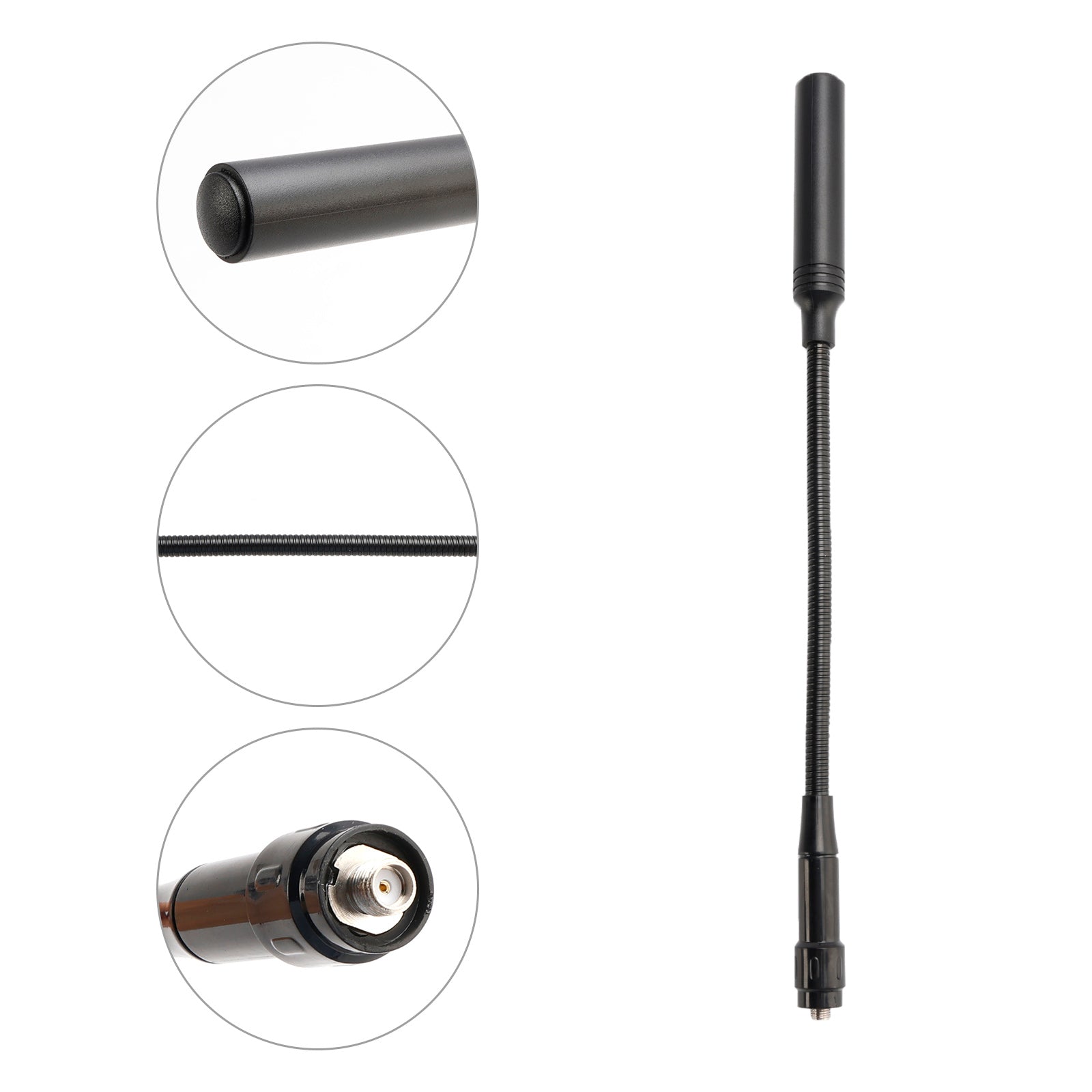 30CM Radio Gooseneck Antenna Gain CS Tactical Antenna for TK-360 UV-K5 UV5R UV9R