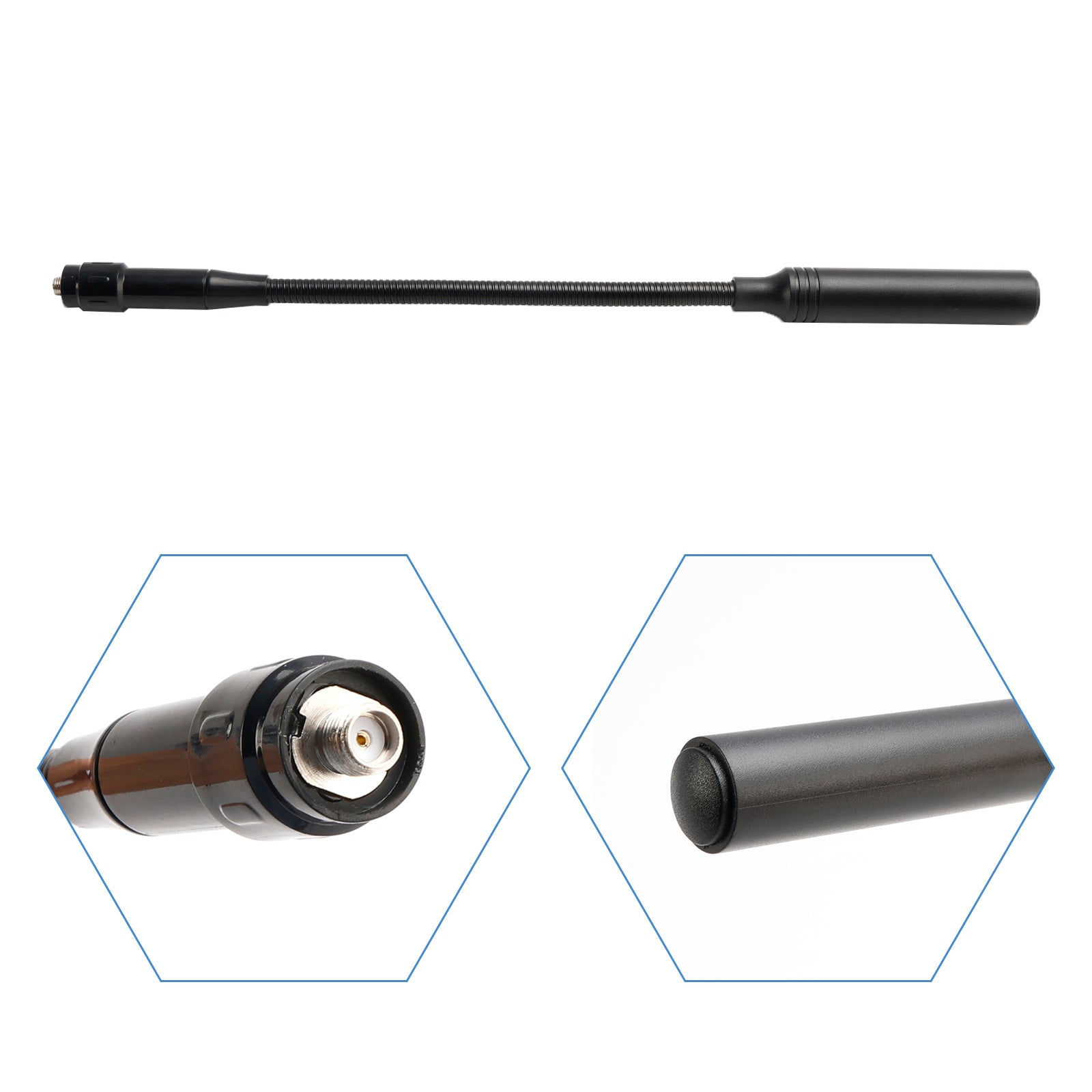 30CM Radio Gooseneck Antenna Gain CS Tactical Antenna for TK-360 UV-K5 UV5R UV9R