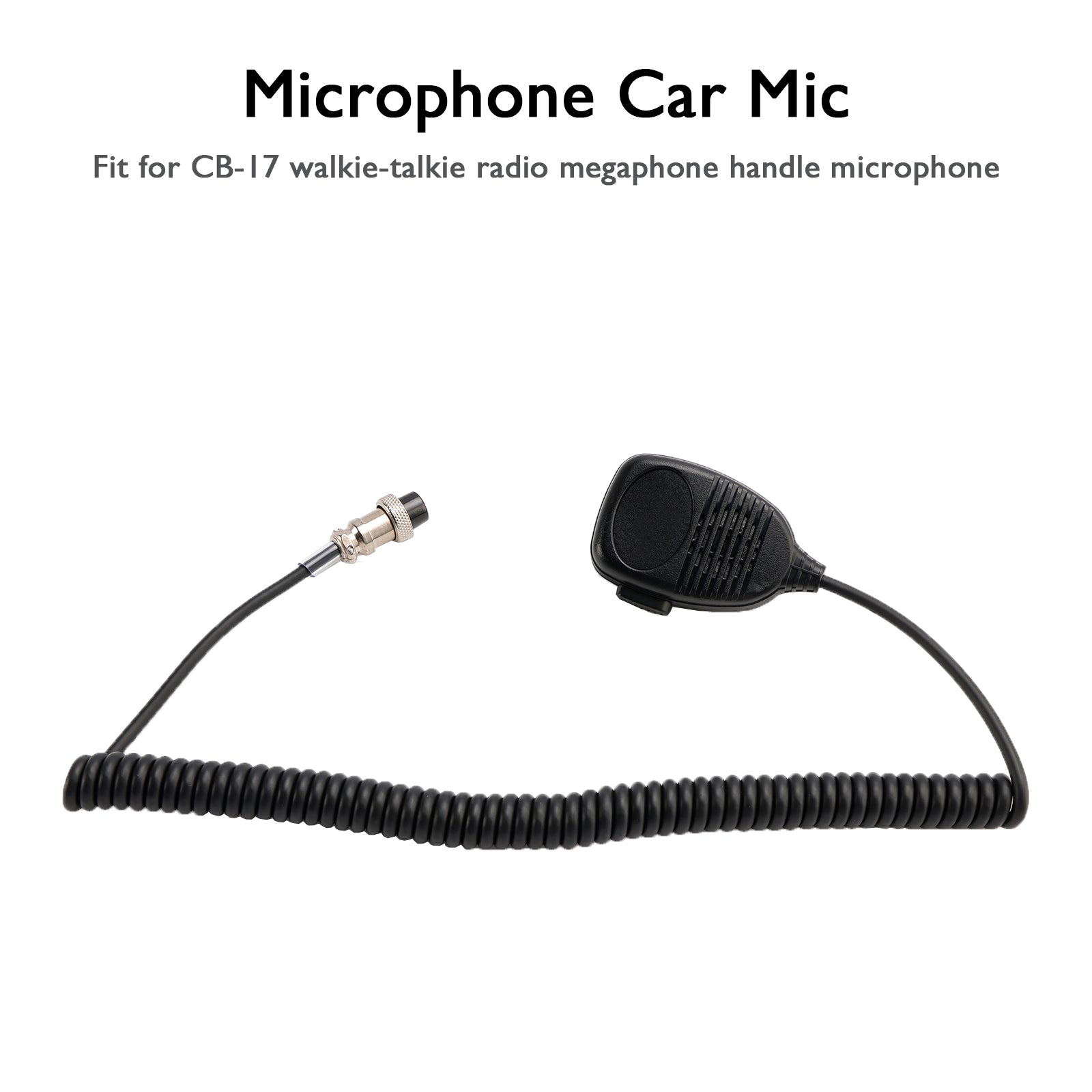 Microphone Car Mic Fit for CB-17 Walkie-Talkie Radio Megaphone Handle Microphone