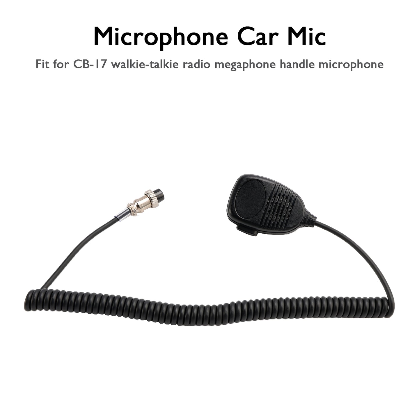 Microphone Car Mic Fit for CB-17 Walkie-Talkie Radio Megaphone Handle Microphone