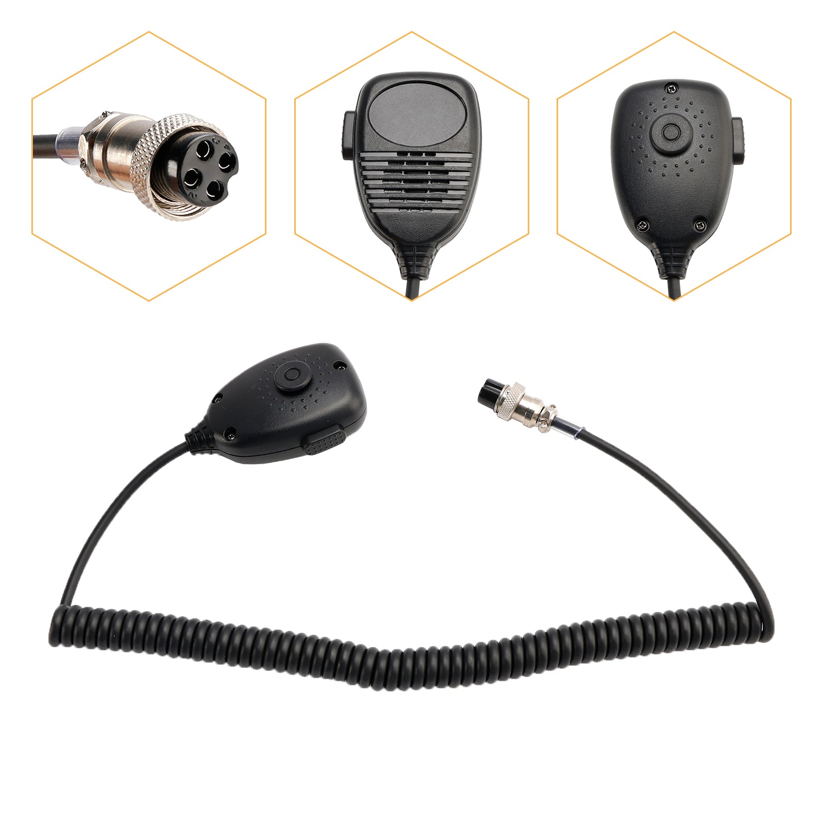 Microphone Car Mic Fit for CB-17 Walkie-Talkie Radio Megaphone Handle Microphone
