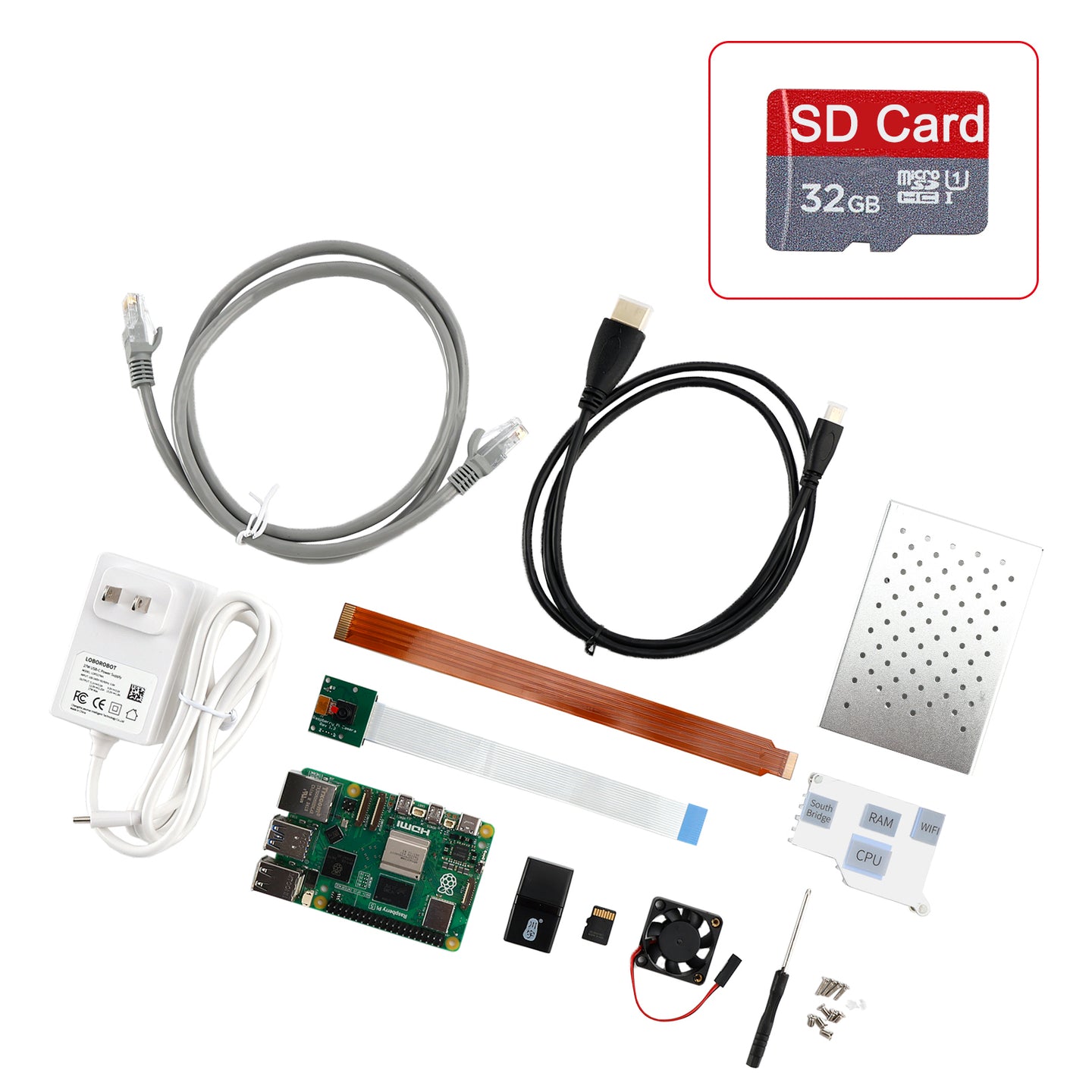 Raspberry Pi 5 Kit 8G Development Board Camera Python Programming Advanced Kit