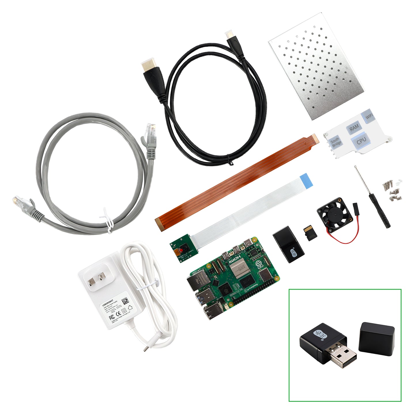 Raspberry Pi 5 Kit 8G Development Board Camera Python Programming Advanced Kit