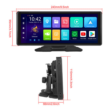 10.26inch Bluetooth Car Navigation Carplay Wireless Car Radio Recorder AHD Camera