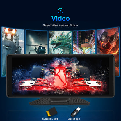 10.26inch Bluetooth Car Navigation Carplay Wireless Car Radio Recorder AHD Camera